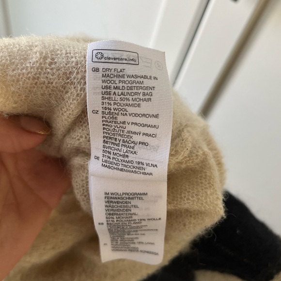 & other stories sheer mohari blend sweater xs - Picture 5 of 5